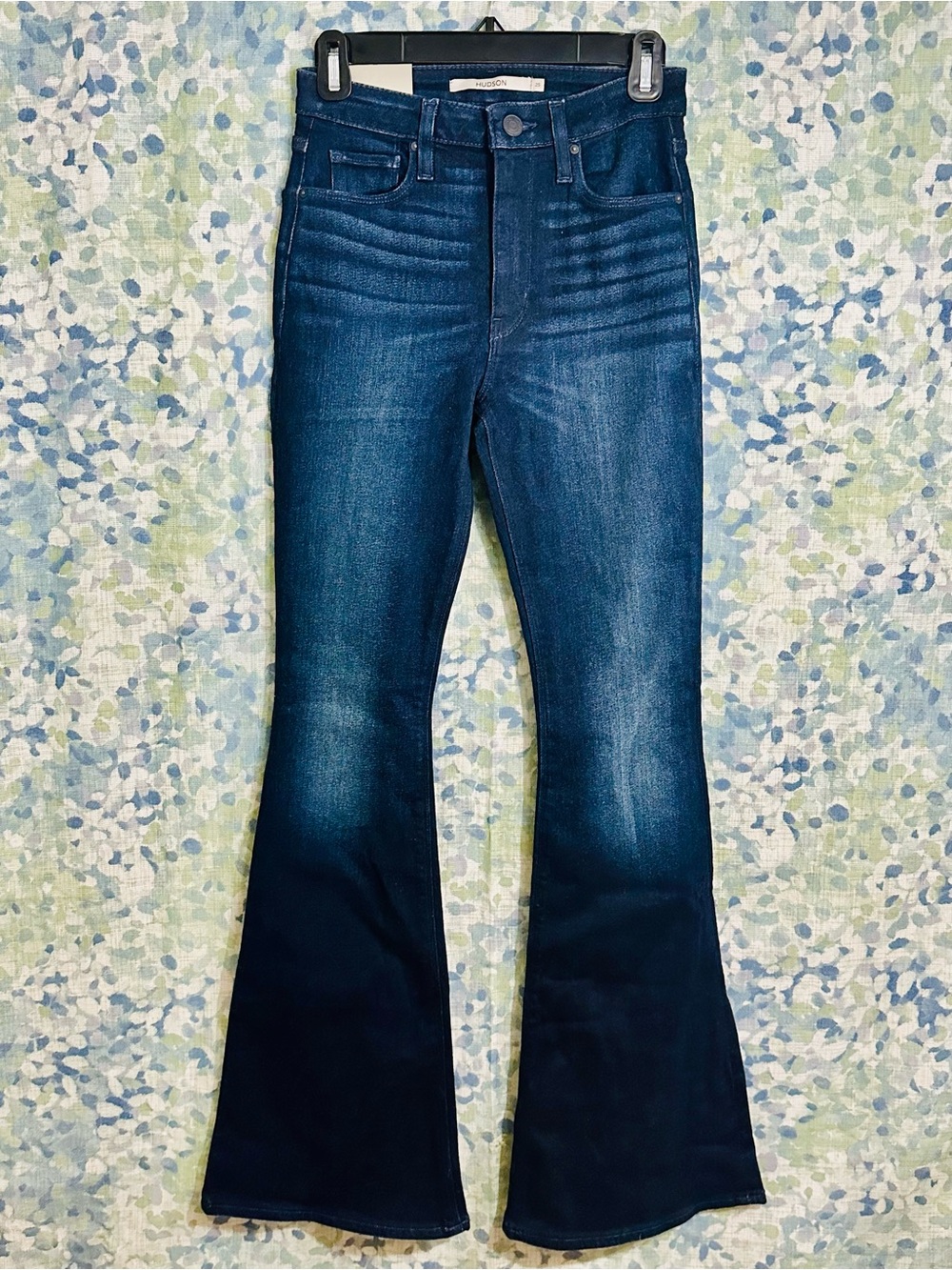 NWT Hudson Holly High Rise Flare Jeans Dark Wash Bell Bottom Denim Size 25 - Picture 2 of 6